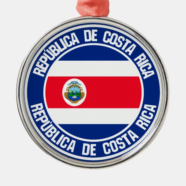 Adorno Metálico El emblema de Costa Rica (Frente)