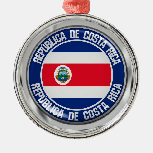 Adorno Metálico El emblema de Costa Rica (Frente)