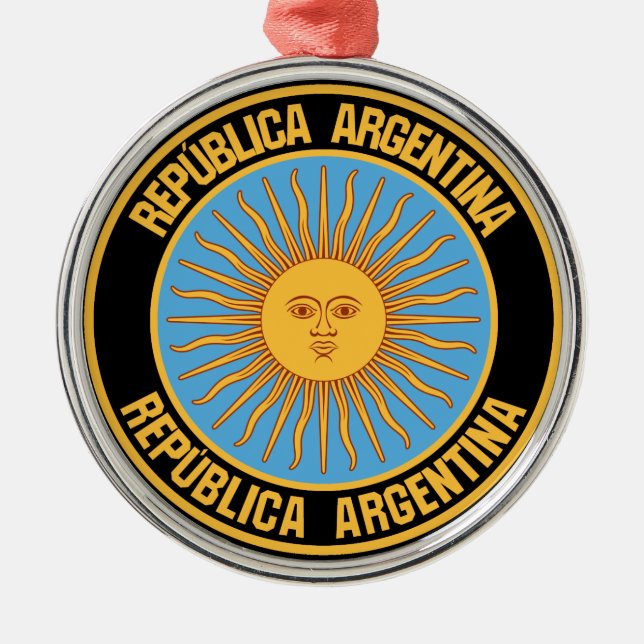 Adorno Metálico El emblema de la Ronda Argentina (Frente)