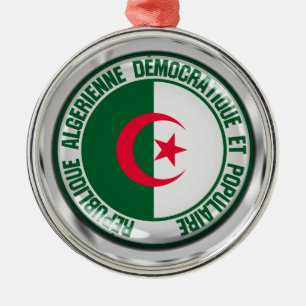 Adorno Metálico El emblema de la ronda de Argelia