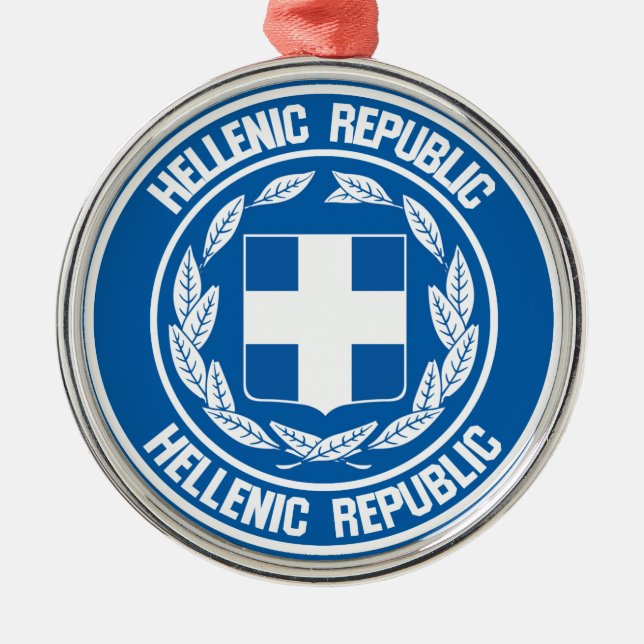 Adorno Metálico El emblema de la Ronda de Grecia (Frente)