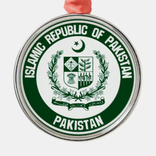 Adorno Metálico El emblema de la Ronda de Pakistán