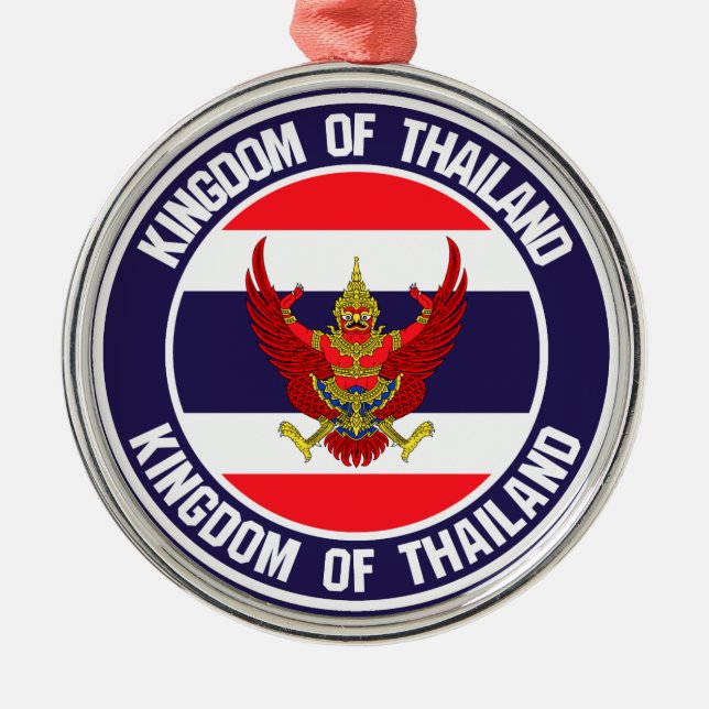 Adorno Metálico El emblema de la Ronda de Tailandia (Frente)