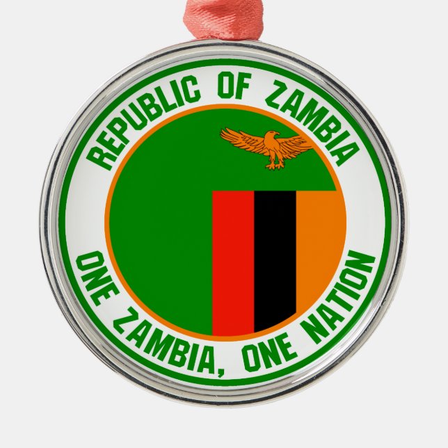 Adorno Metálico El emblema de la Ronda de Zambia (Frente)