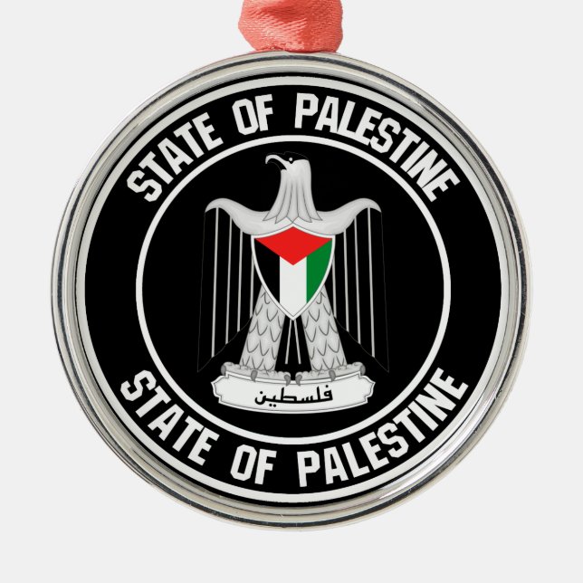 Adorno Metálico El emblema de la Ronda Palestina (Frente)