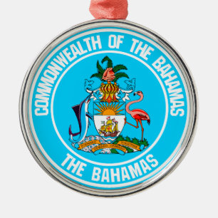 Adorno Metálico El emblema de las Bahamas