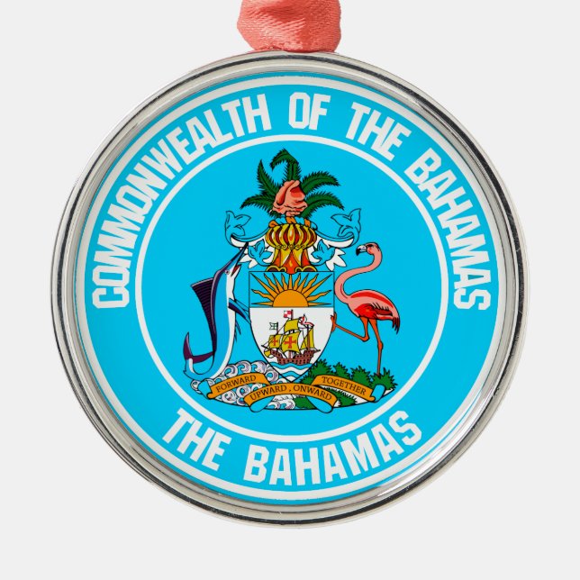 Adorno Metálico El emblema de las Bahamas (Frente)