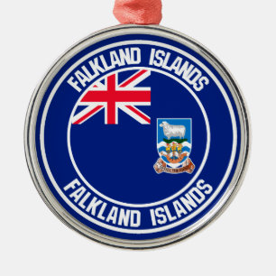 Adorno Metálico El emblema de las Islas Falkland
