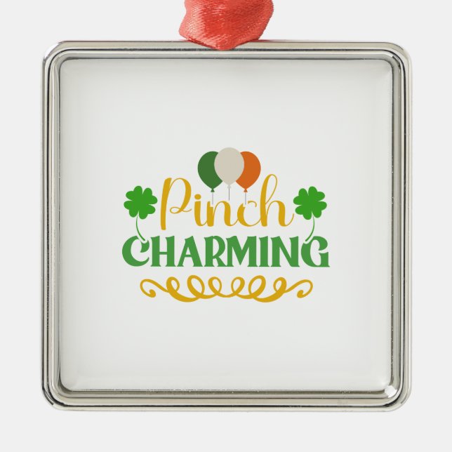 Adorno Metálico El encanto irlandés de la pulgada (Frente)