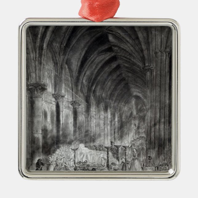 Adorno Metálico El entierro de Jean Paul Marat (Frente)