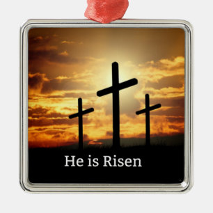 Adorno Metálico Él es Risen,
