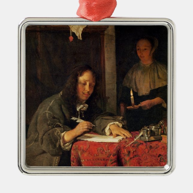 Adorno Metálico El escritor (Frente)