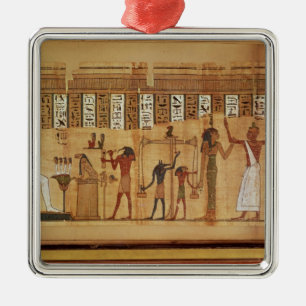 Adorno Metálico El fallo de Osiris, detalle