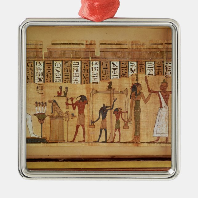 Adorno Metálico El fallo de Osiris, detalle (Frente)