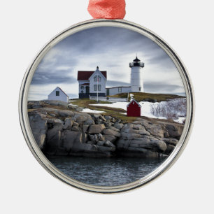 Adorno Metálico El faro "Nubble" de Cape Neddick York, Maine