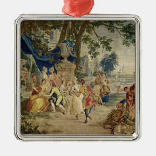 Adorno Metálico El Fete del pueblo después de D.Teniers