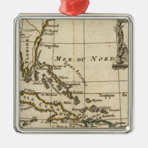 Adorno Metálico El Golfo de México, islas del Caribe