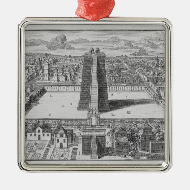 Adorno Metálico El gran templo de Vitsliputsli en Ciudad de (Frente)