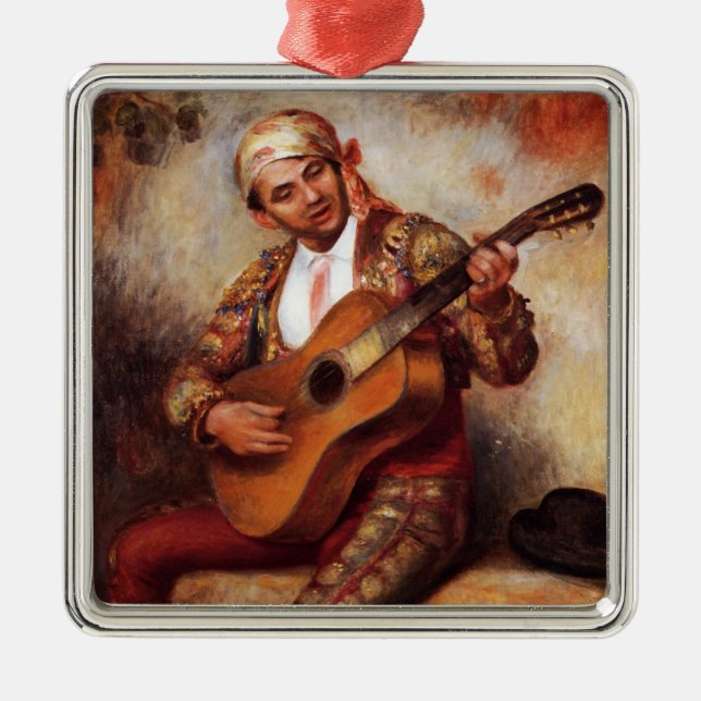 Adorno Metálico El Guitarista Español (por Pierre-August Renoir) (Frente)