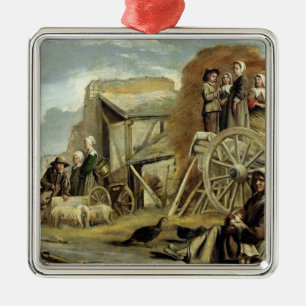 Adorno Metálico El Haycart, o vuelta del Haymaking, 1641