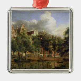 Adorno Metálico El Herengracht, Amsterdam (aceite en el panel)