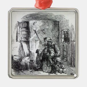 Adorno Metálico El hogar de la Rick-Hornilla, ilustracion de