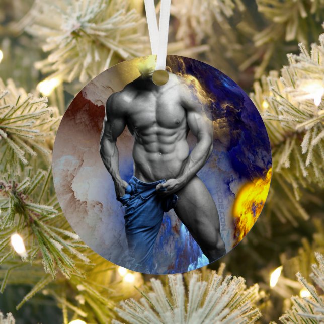 Adorno Metálico El hombre musculoso de SlipperyJoe camisón vapor (in situ)