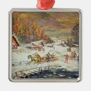 Adorno Metálico El invierno ruso, 1900-10