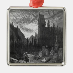 Adorno Metálico El judío que vaga en el cementerio