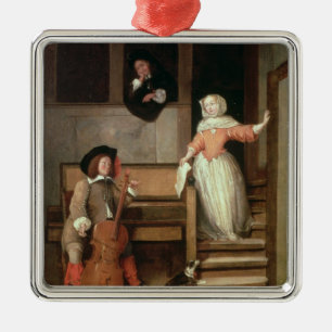 Adorno Metálico El jugador del violoncelo, c.1700 (aceite en lona)
