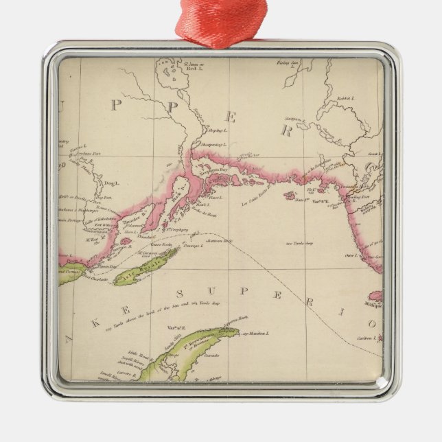 Adorno Metálico El lago Superior (Frente)