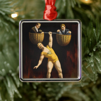 Adorno Metálico El levantador de pesas de vodevil Eugen Sandow San