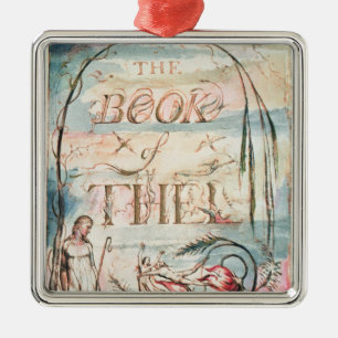 Adorno Metálico El libro de Thel; Página de título, 1789