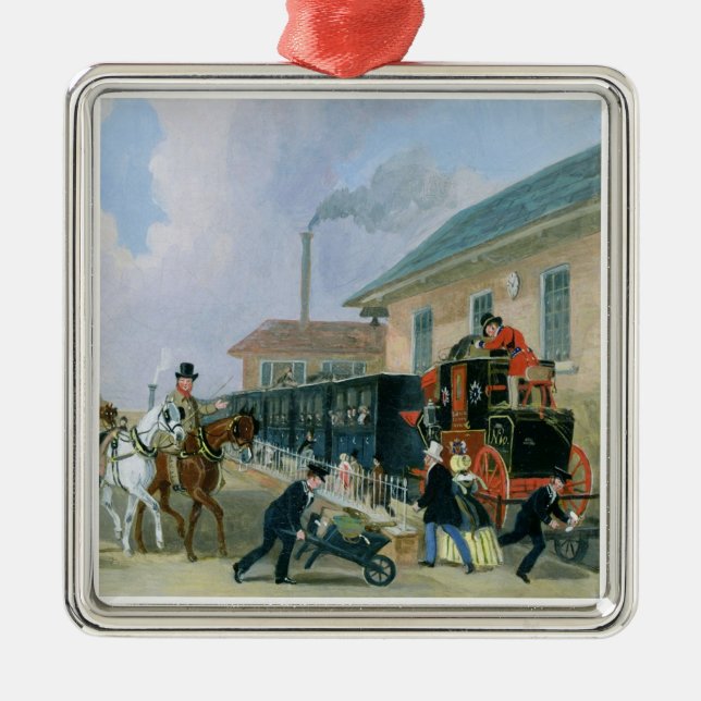 Adorno Metálico El Louth-Londres Royal Mail que viaja en tren (Frente)