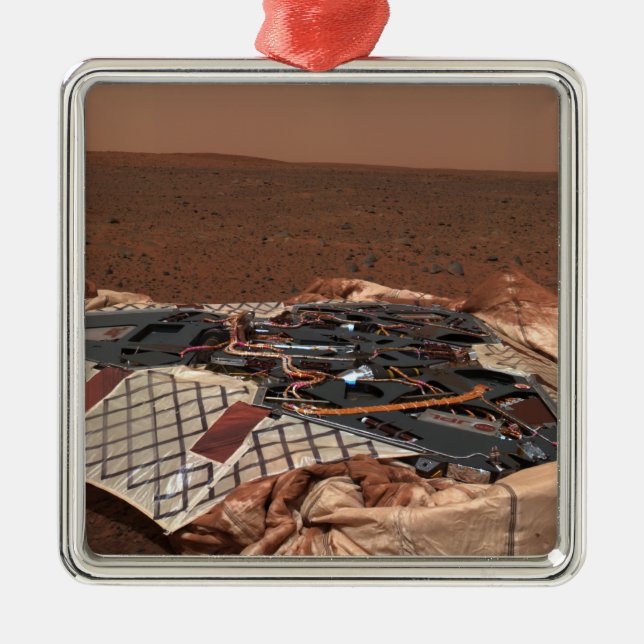 Adorno Metálico El lugar de aterrizaje del Róver (Frente)