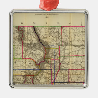 Adorno Metálico El mapa de Thayer de Colorado 2