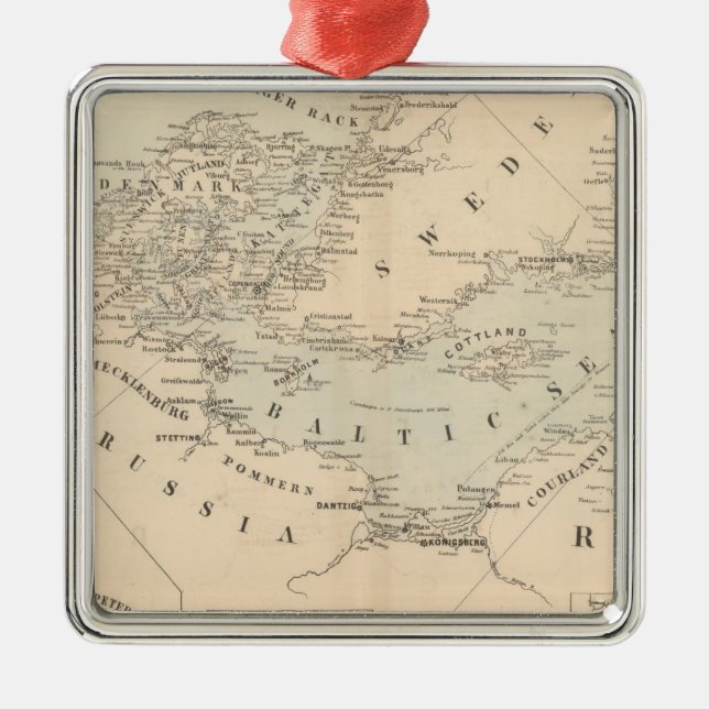 Adorno Metálico El mar Báltico (Frente)