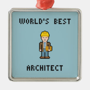 Adorno Metálico El mejor arquitecto del mundo de Pixel