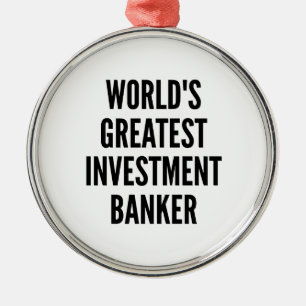 Adorno Metálico El mejor banquero de inversión del mundo