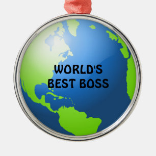 Adorno Metálico El mejor jefe del mundo