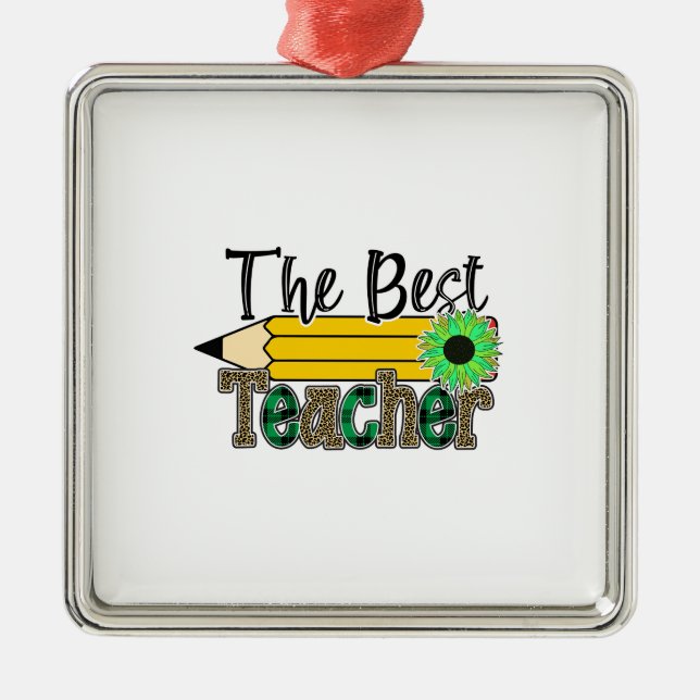 Adorno Metálico El mejor profesor (Frente)