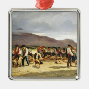Adorno Metálico El mercado del cerdo, 1875
