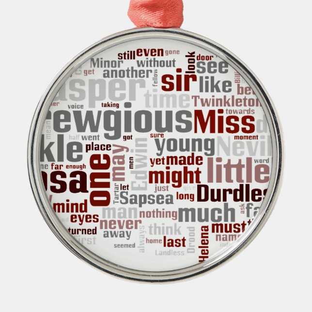 Adorno Metálico El misterio de Edwin Drood (Frente)