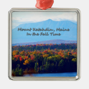 Adorno Metálico El Monte Katahdin En La Caída