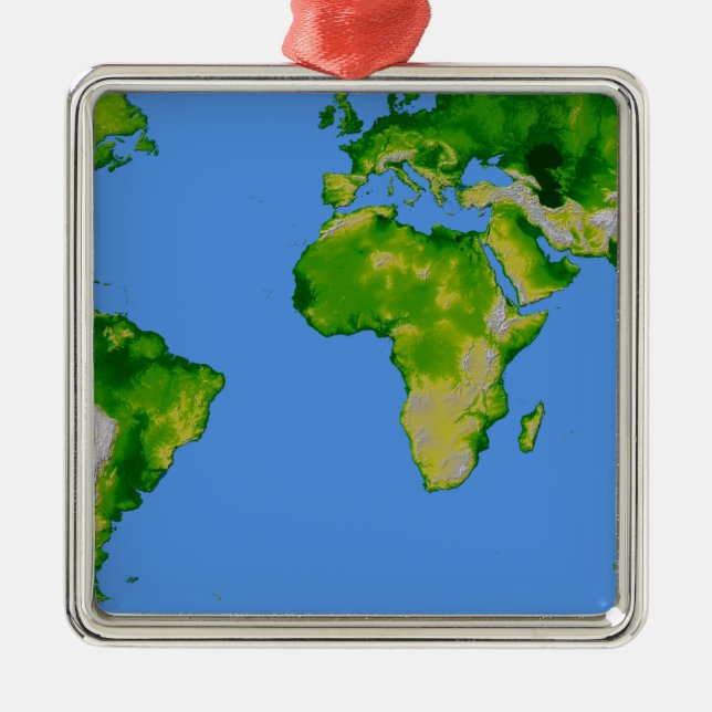 Adorno Metálico El mundo (Frente)