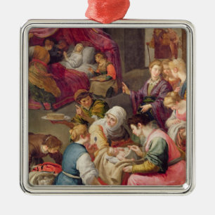 Adorno Metálico El nacimiento de la Virgen, 1640 (aceite en lona)