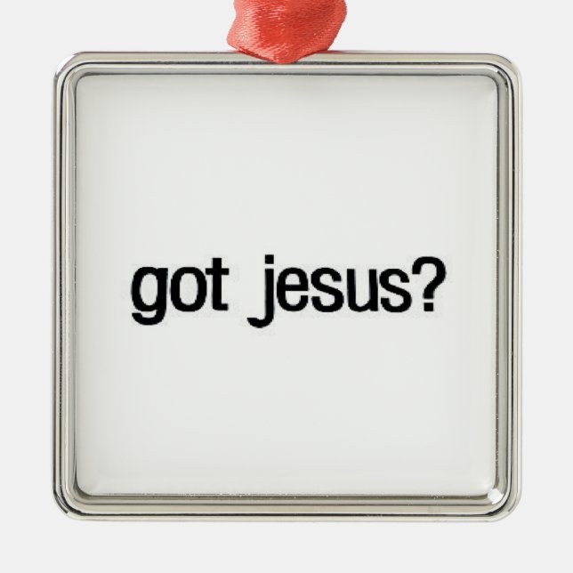 Adorno Metálico El navidad consiguió Jesucristo llevado otra vez (Frente)