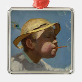 Adorno Metálico El niño de la burbuja (por Paul Peel)