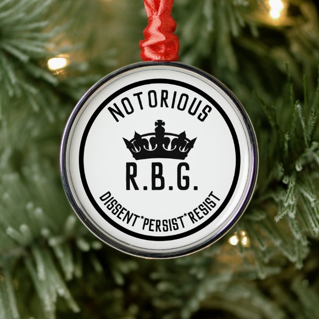 Adorno Metálico El notorio disenso de RBG resiste (Árbol)