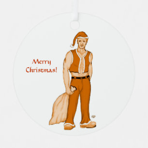 Adorno Metálico El nuevo Santa Claus - ¡Feliz Navidad!